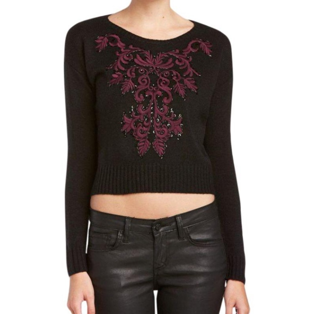 Willow and Clay Crop Sweater